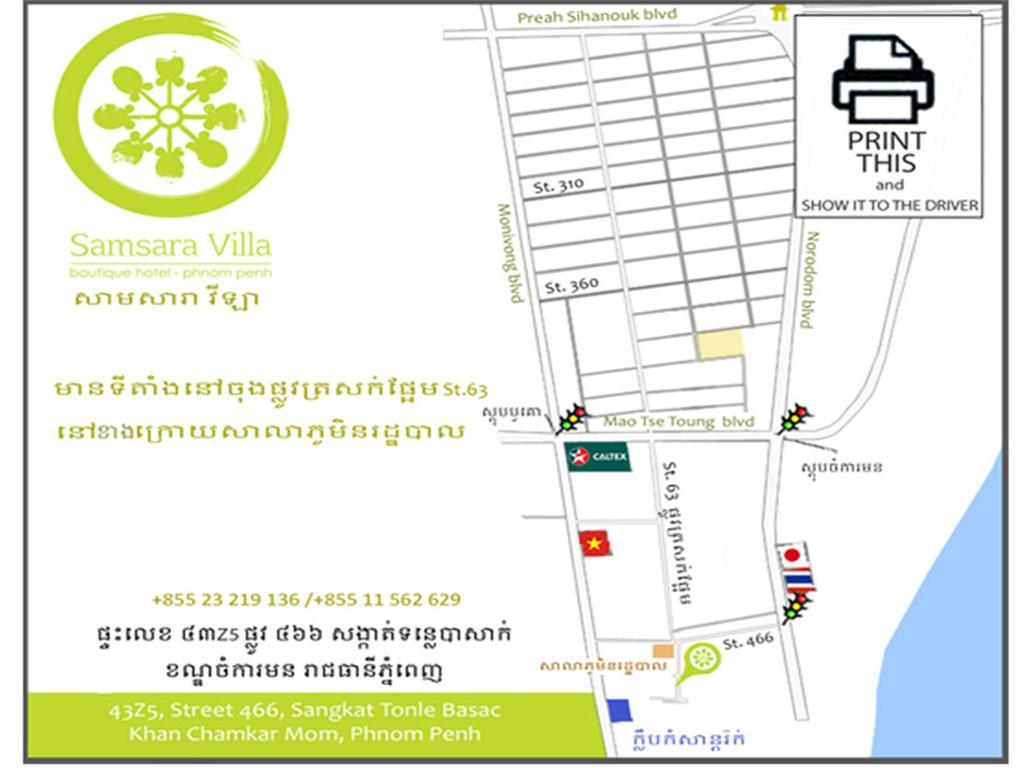 Samsara Villa Phnom Penh Exterior foto